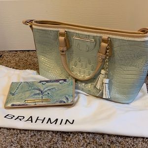 Brahmin purse with matching wallet